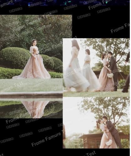 【2022年新作】宴会 イブニングドレス 花嫁 結婚式 トーストドレス イブニングドレススカート オレンジ XL_画像8