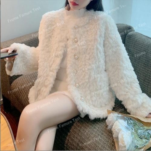 【2022年新作】韓国風 レディースぬいぐるみコート ファッション厚いコート ピンク M_画像3