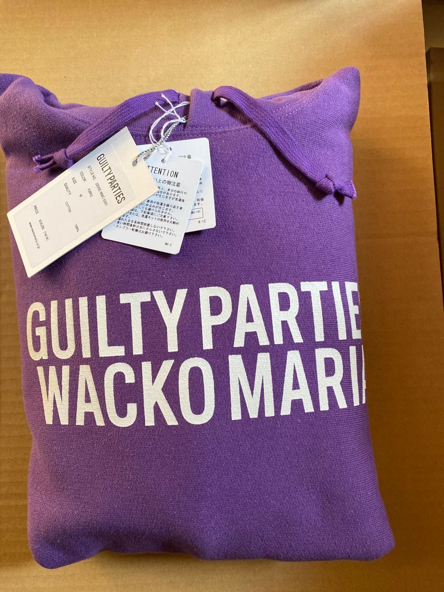 WACKO MARIA 22SS HEAVY WEIGHT PULLOVER HOODED SWEAT PURPLE SIZE M