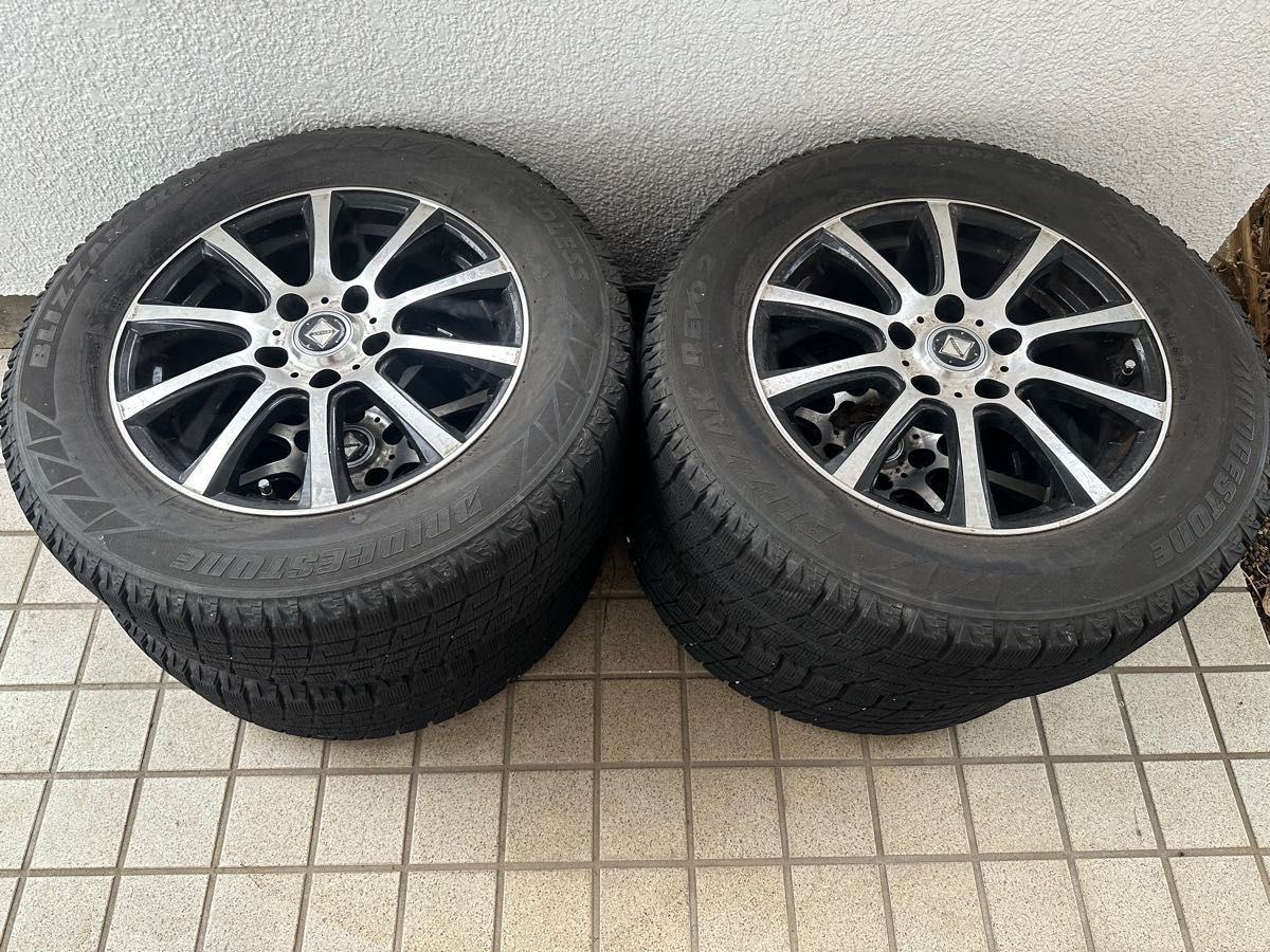 スタッドレスタイヤ BLIZZAK  ヴェルファイア アルファード17インチ アルミホイール RIZLEY 215/65R17