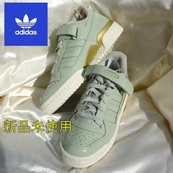 新品24cm★アディダスオリジナルス フォーラム ロー ハロ グリーンスニーカー adidas Forum LowW/正規品靴_画像1