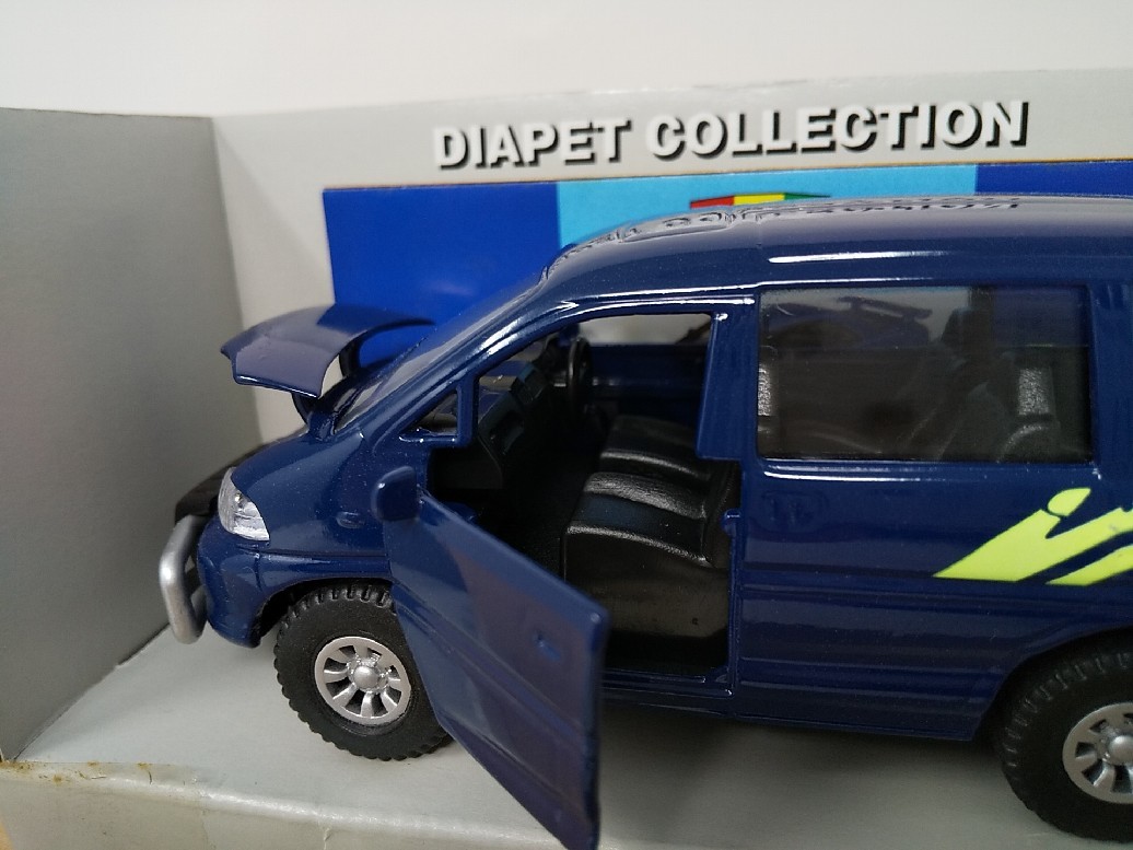 #agatsuma Diapet [1/40 Mitsubishi Delica Space Gear 4WD DK-2002 dark blue die-cast minicar ] out of print rare model 