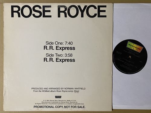 試聴 Nytro Express カバー David Mancuso Ron Hardy プレイ 重強 ディスコ ファンク Rose Royce R. R. Express 12 ガラージュ ダンクラ_画像1