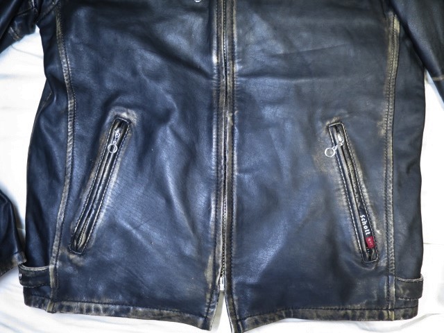 Schott ショット シングル ライダース ジャケット 38 M ブラック Schott ショット シングル ライダース ジャケット 38 M ブラック
