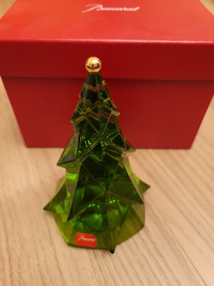 バカラ クリスマスツリー クリスタルオブジェ 置物 インテリア SC5038R