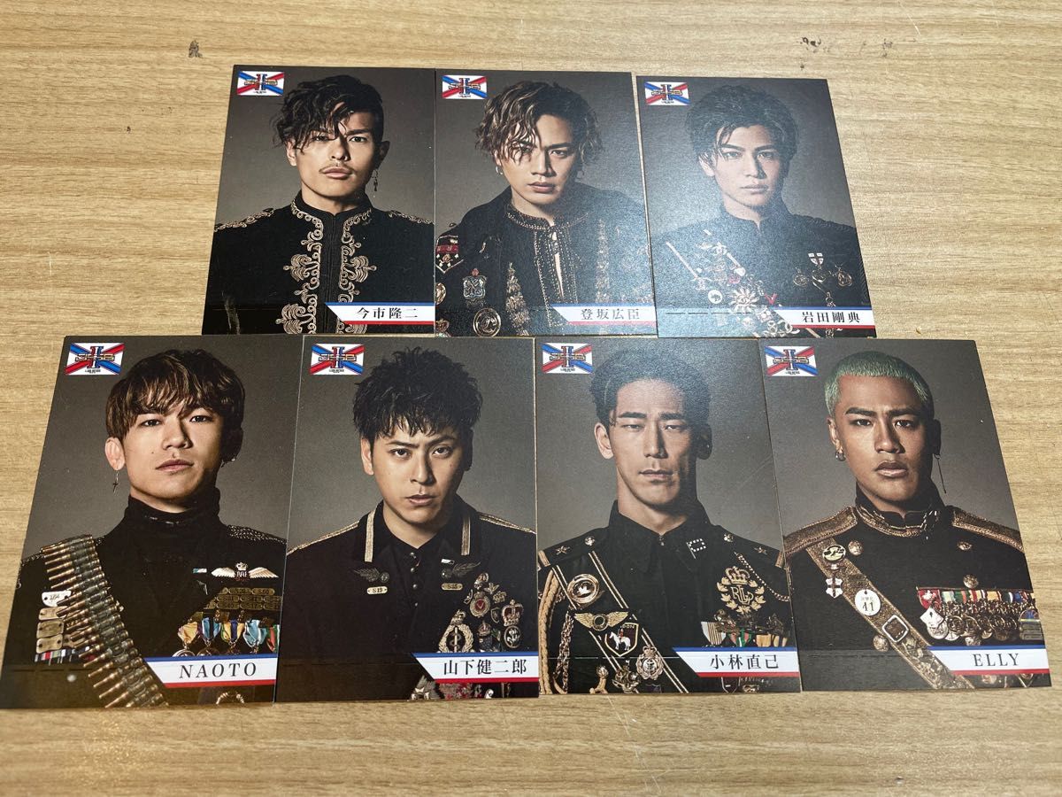 三代目 J Soul Brothers 登坂広臣 今市隆二 岩田剛典 山下健二郎 NAOTO 小林直己 ELLY カード