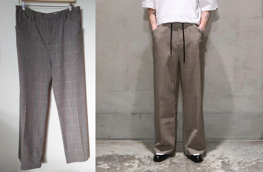 おトク】 Wide Check Ancient 20SS サンシー SUNSEA 定価4.6万 新品