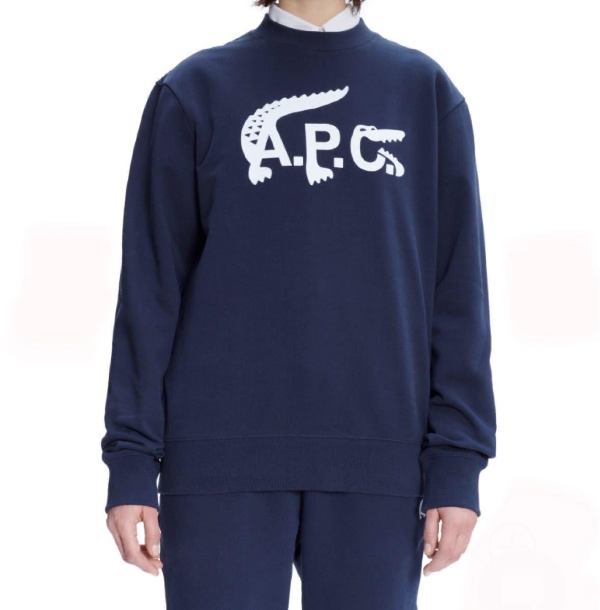 61%OFF!】 新品ネイビーXXL LACOSTE A.P.C. コラボ スウェット tdh