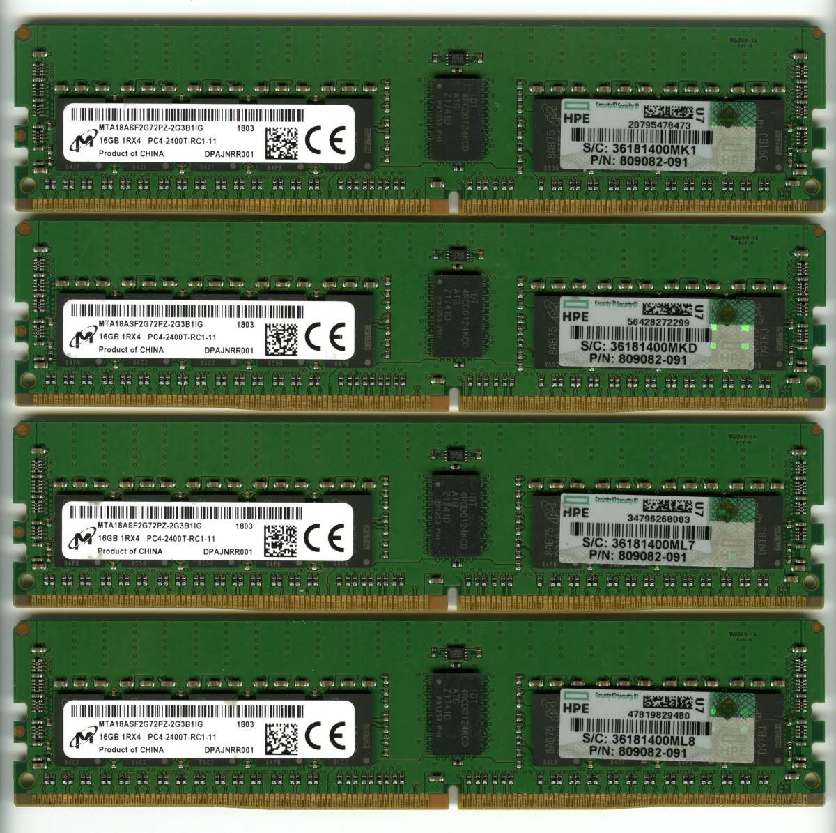 返品送料無料 SAMSUNG製 DDR4 ECCサーバ用メモリ32GB 2枚 64G