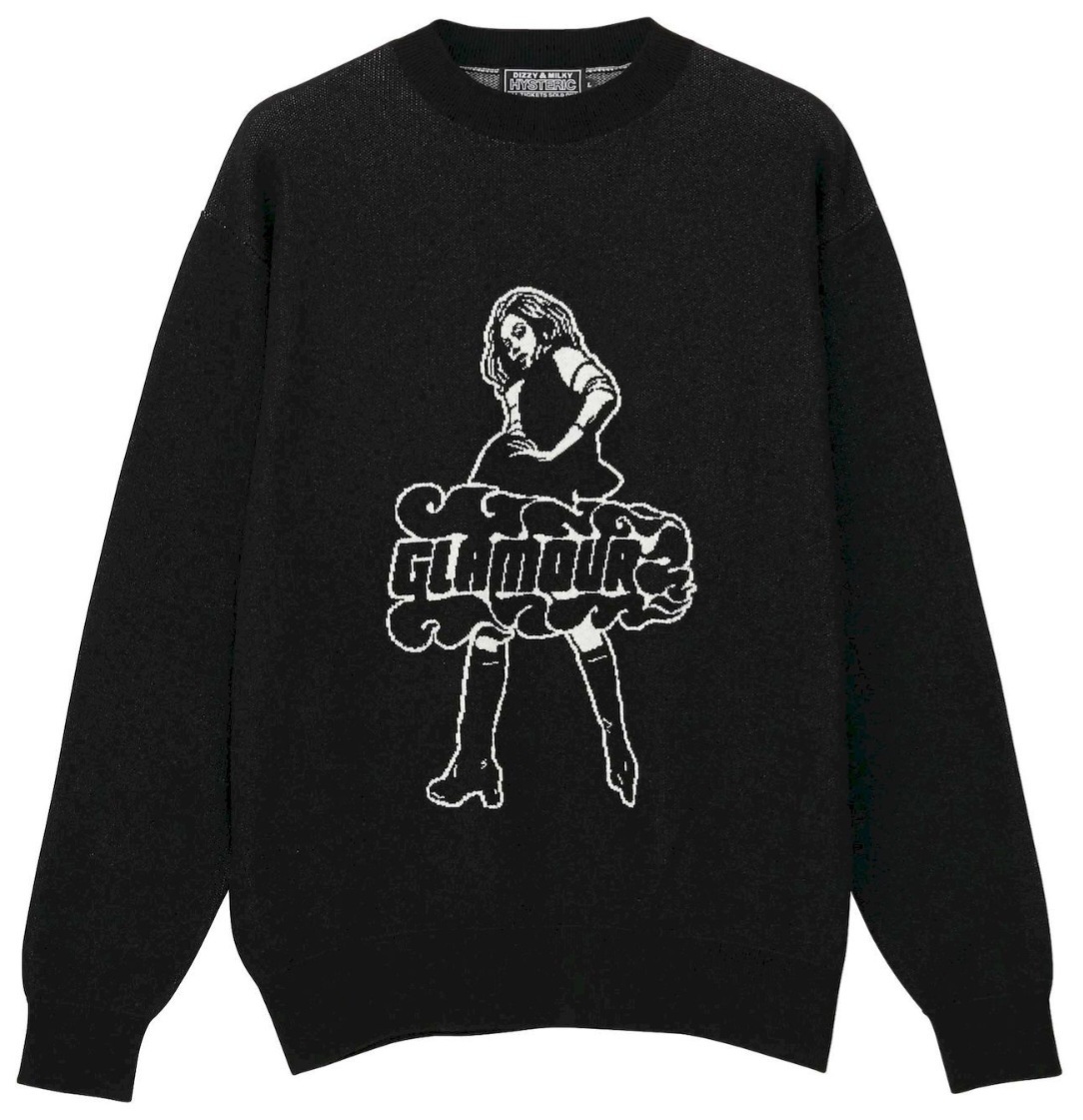 超人気新品 S ニット V字 ヒステリックグラマー GLAMOUR HYSTERIC 1984