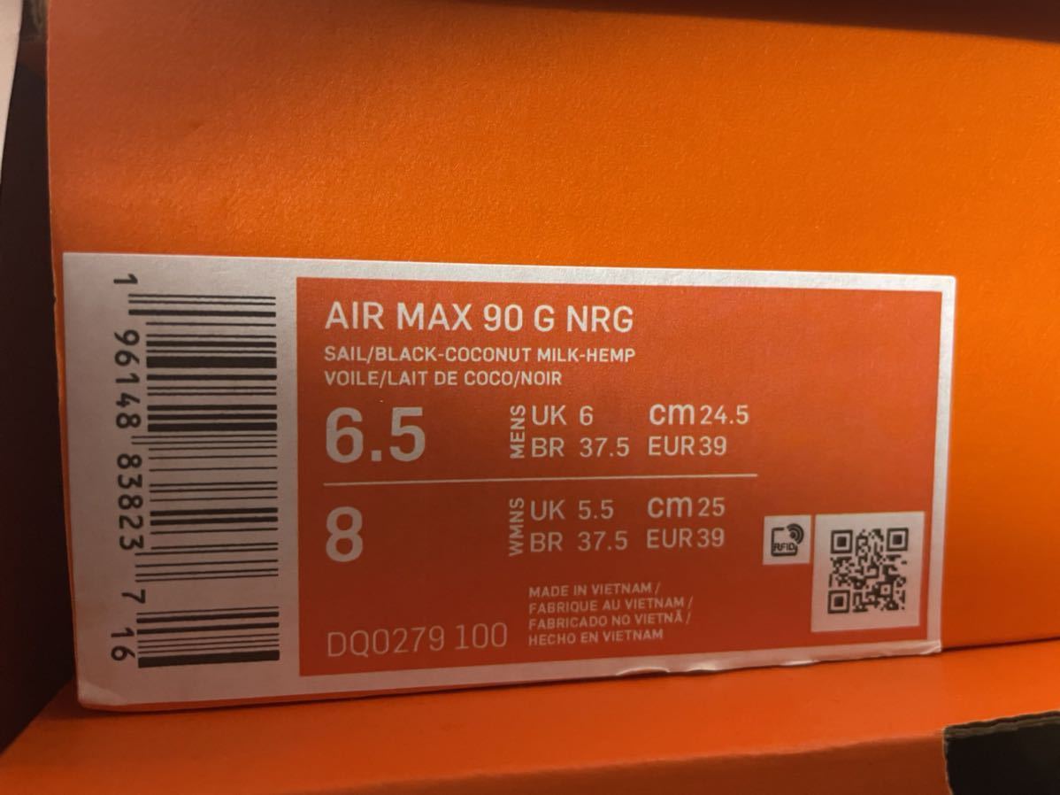 新品】メンズ24 5㎝/ウィメンズ25㎝ NIKE AIRMAX 90G NRG Back 新品】メンズ24 5㎝/ウィメンズ25㎝ NIKE AIRMAX 90G NRG Back