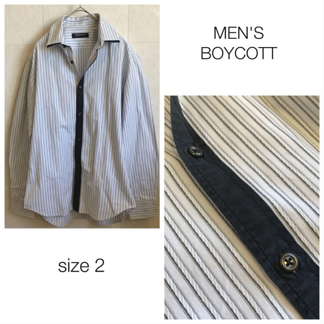  men's BOYCOTT stripe shirt world 1907