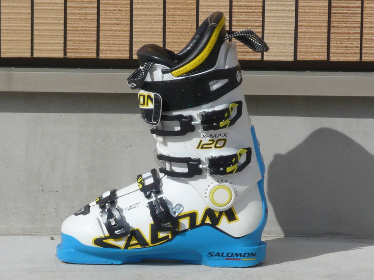 3**** быстрое решение!SALOMON/ Salomon лыжи ботинки X-MAX120 белый / бледно-голубой 26.0cm/26.5cm 305mm