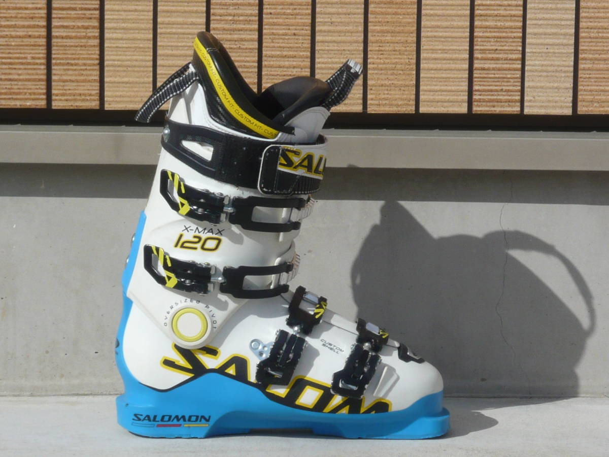 3**** быстрое решение!SALOMON/ Salomon лыжи ботинки X-MAX120 белый / бледно-голубой 26.0cm/26.5cm 305mm