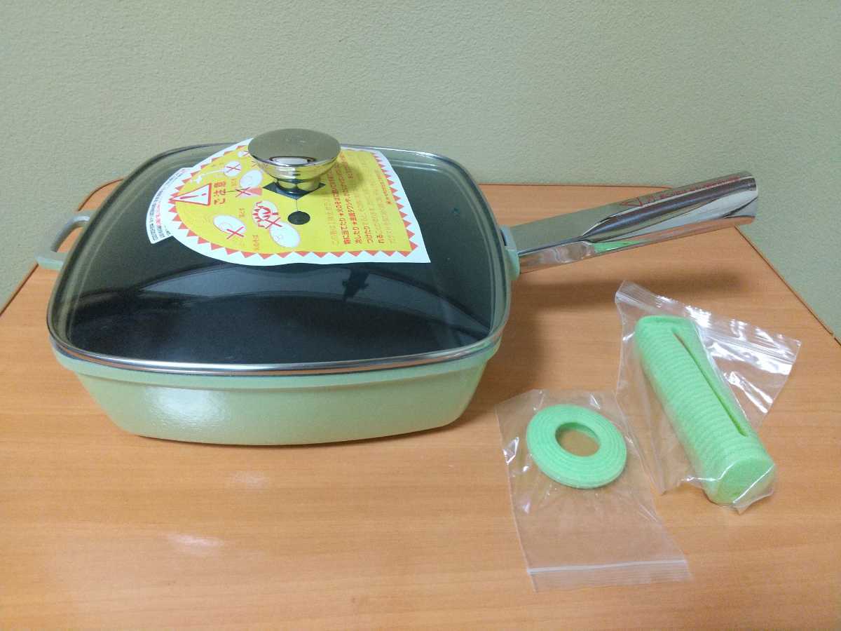 未使用 アサヒ軽金属 ローストパン Lサイズ (25cm) ライム 未使用 アサヒ軽金属 ローストパン Lサイズ (25cm) ライム