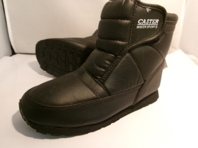 25,5cm メンズ 防寒ブーツ メンズノルディックブーツ ボア付きキャスターCA-001 寒い冬の必需品 着脱簡単マジック式 黒色 EEE幅 ￥2016_画像1