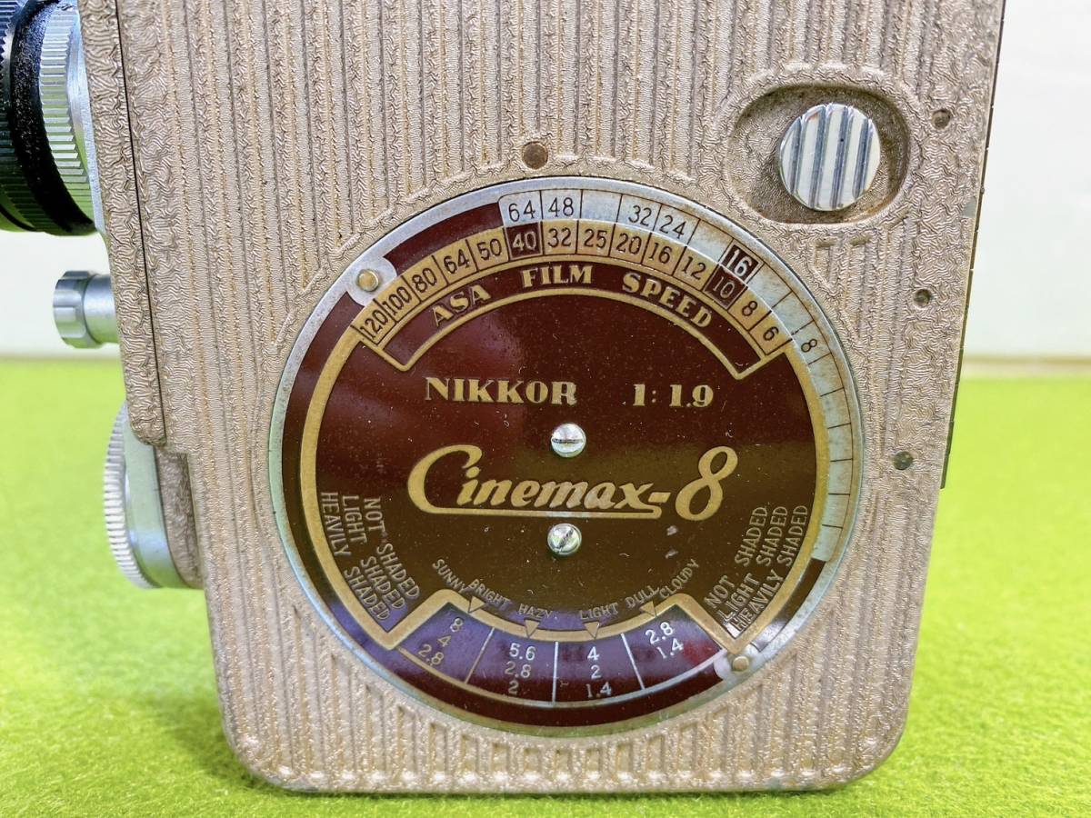  стоимость доставки 520 иен! ценный retro Showa Retro Cinemax-8sine Max eitoNIKKOR 1:1.9 8 мм камера античный товары долгосрочного хранения текущее состояние товар 