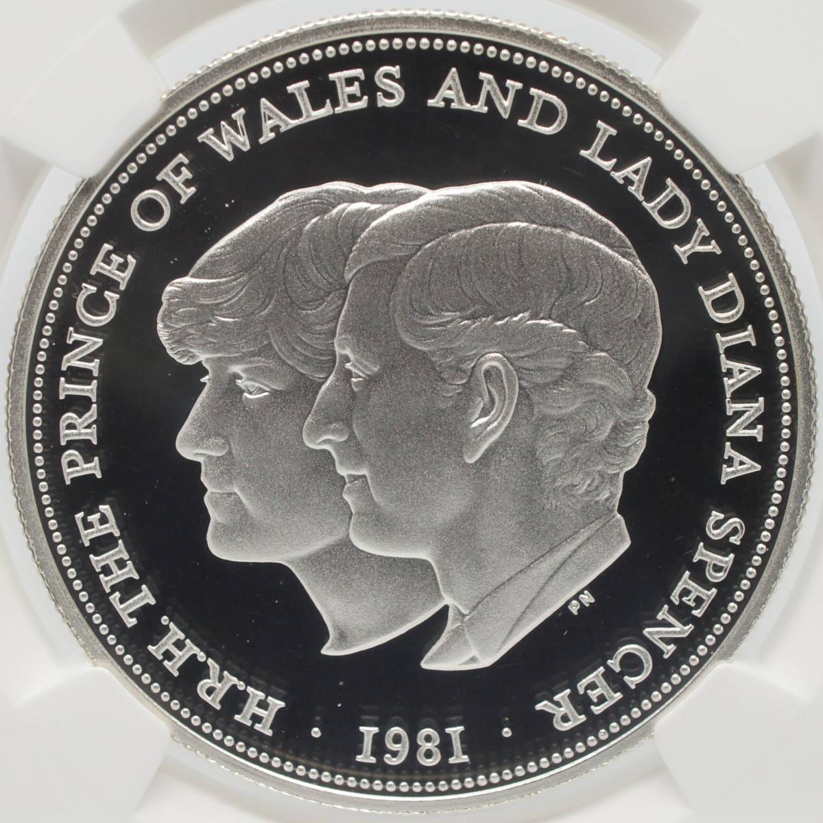 ダイアナ妃御成婚記念コイン】1981年 イギリス 銀貨 準最高鑑定 NGC