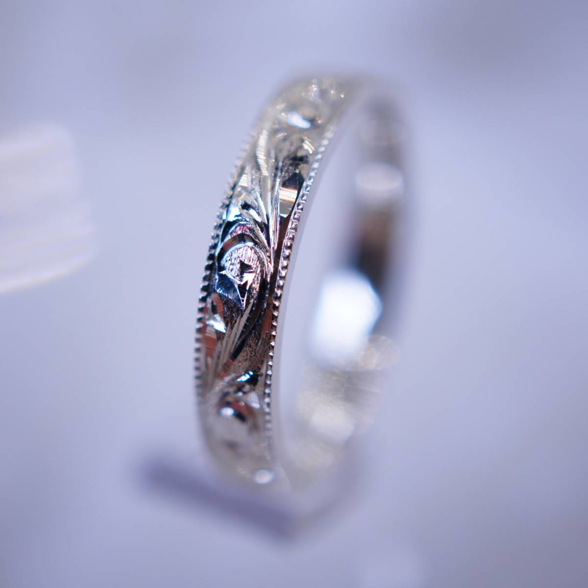 9号 和彫り唐草リング】シルバーリング SILVER RING 唐草模様 和 9号 和彫り唐草リング】シルバーリング SILVER RING 唐草模様 和