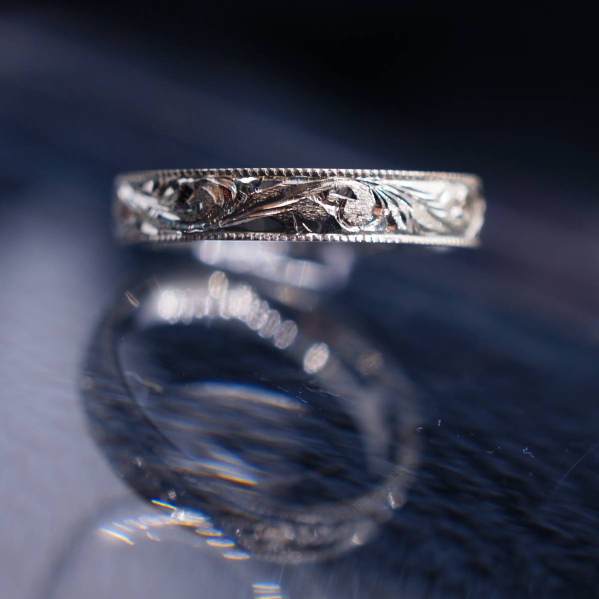 9号 和彫り唐草リング】シルバーリング SILVER RING 唐草模様 和 9号 和彫り唐草リング】シルバーリング SILVER RING 唐草模様 和