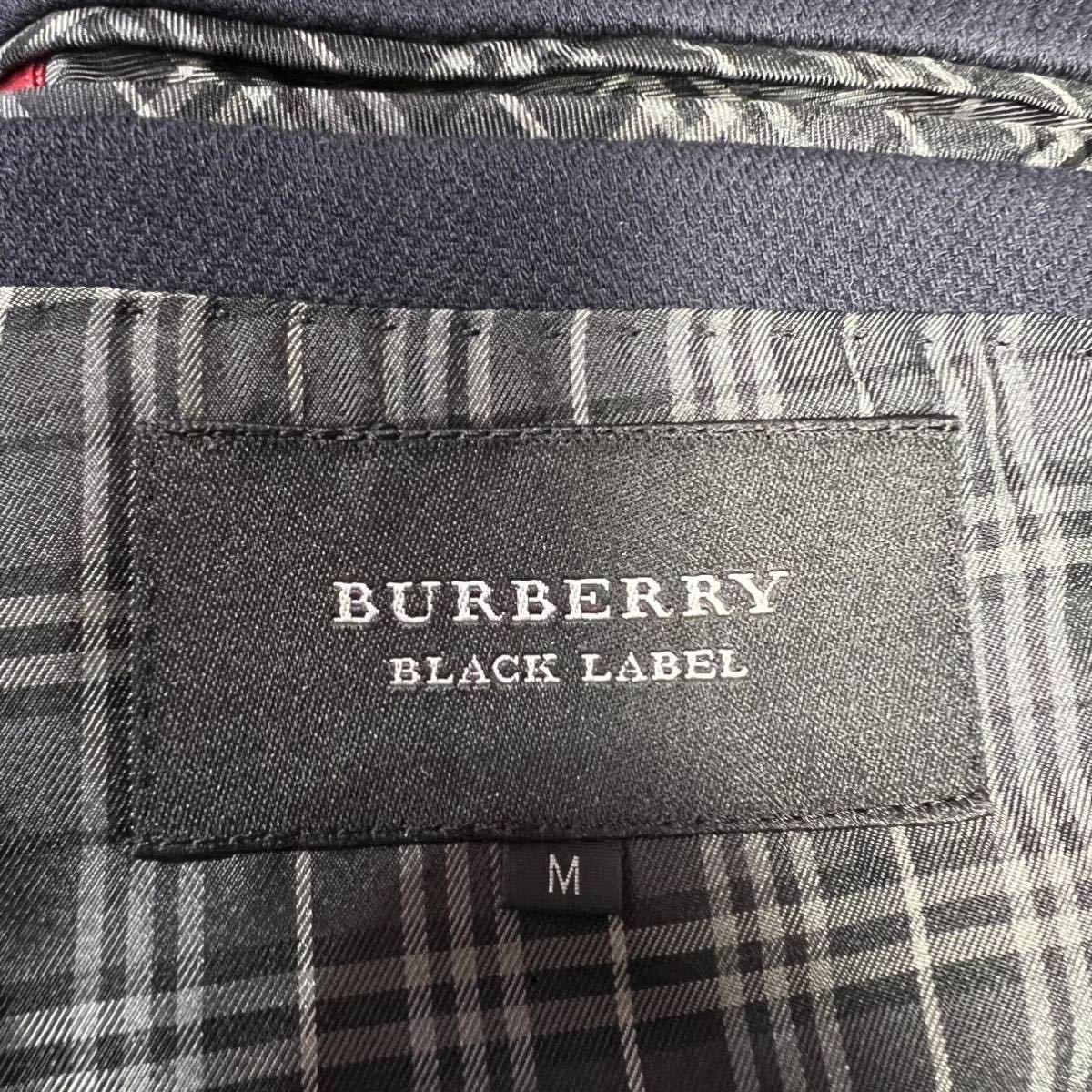 美品 バーバリーブラックレーベル ダブル テーラードジャケット メタルボタン 銀ボタン ノバチェックネイビー BURBERRY BLACK LABEL _画像7