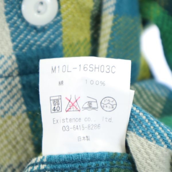 マーカ 日本製 チェック柄 長袖 シャツ 1 緑系 marka レディース 221214_画像9