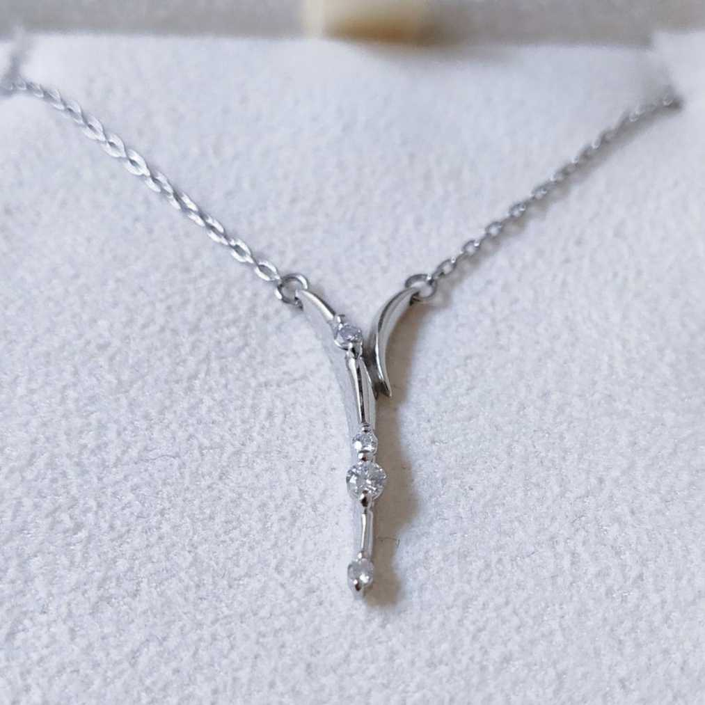 絶対一番安い スタージュエリー ダイヤモンド ネックレス Pt950 0.06ct
