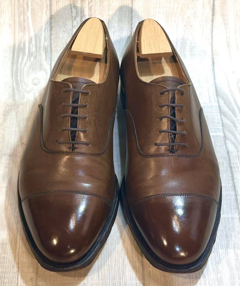 CROCKET&JONES クロケット＆ジョーンズ RADSTOCK◆25.5cm UK7◆キャップトゥ ストレートチップ 革靴 ビジネスシューズ イギリス製 メンズ_画像2