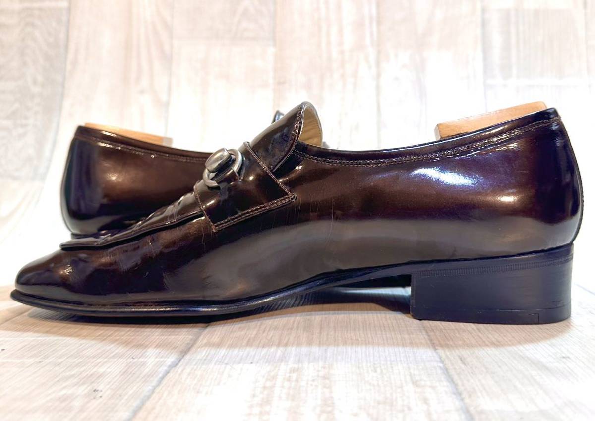 GUCCI グッチ◇25.5cm 9D◇ビットローファー スリッポン 革靴 本革