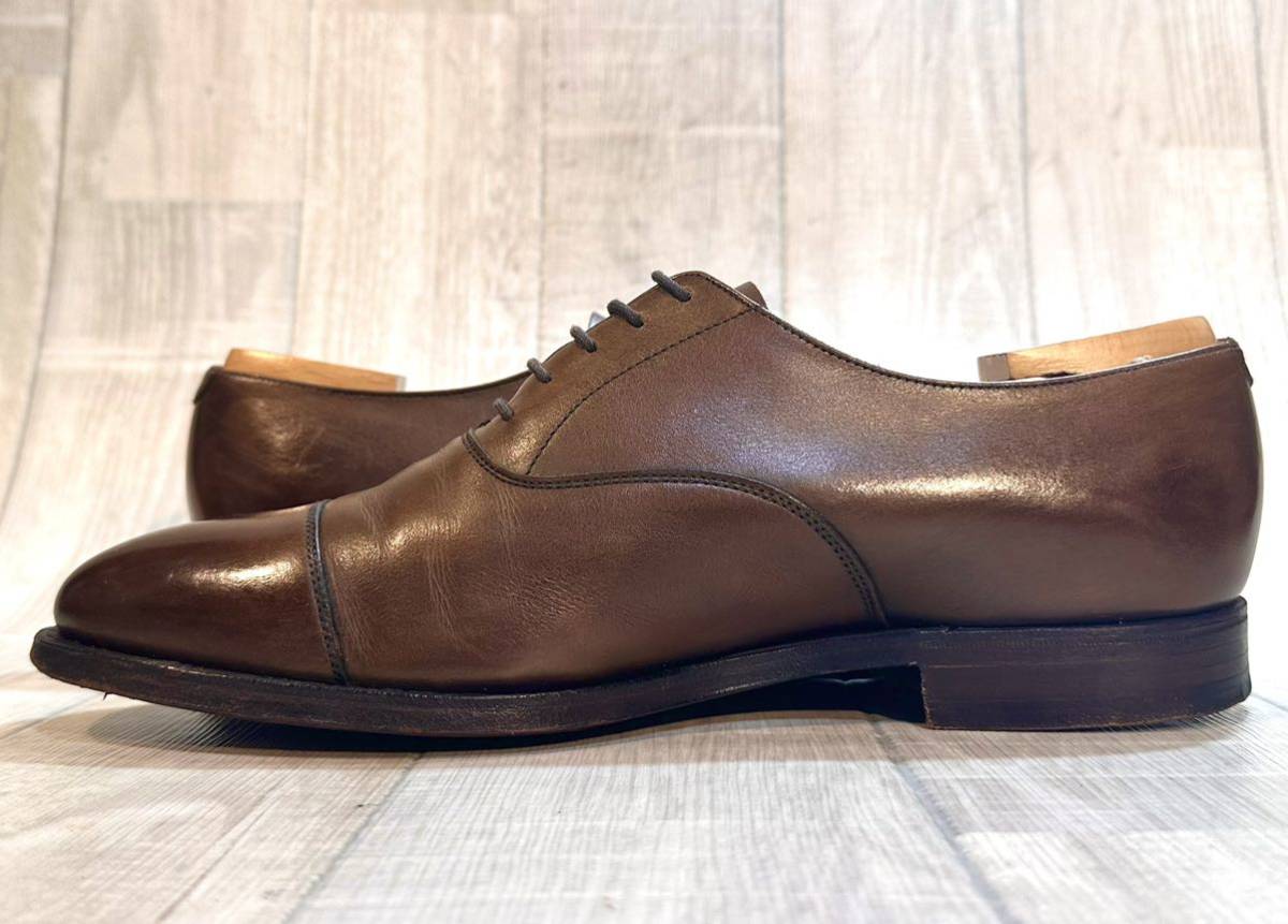 CROCKET&JONES クロケット＆ジョーンズ RADSTOCK◆25.5cm UK7◆キャップトゥ ストレートチップ 革靴 ビジネスシューズ イギリス製 メンズ_画像4