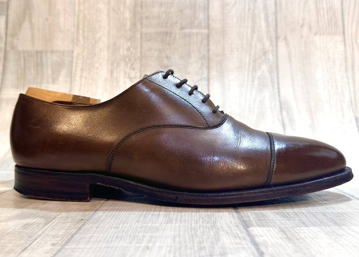 CROCKET&JONES クロケット＆ジョーンズ RADSTOCK◆25.5cm UK7◆キャップトゥ ストレートチップ 革靴 ビジネスシューズ イギリス製 メンズ_画像3