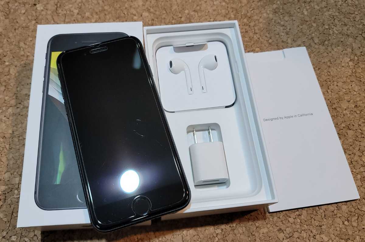 Apple純正バッテリー交換済み iPhone SE 第2世代 128GB ブラック SIM