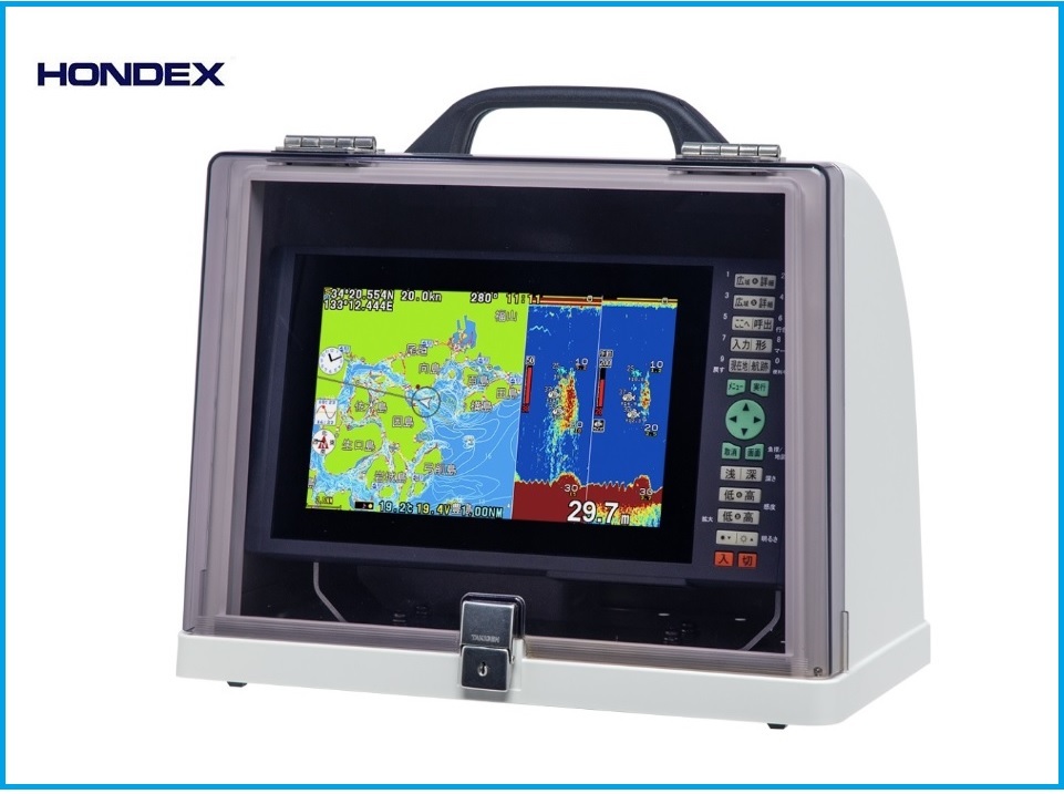新型 抜差蝶番 魚探ボックス GB02 移動(持ち運び)I 型 HONDEX ホンデックス 9型 ワイド 用 HE-90S PS-900GP-Di 魚探BOX