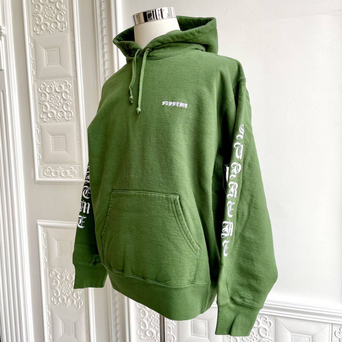 ◆新品未使用◆Supreme Peace Hooded Sweatshirt Green M シュプリーム ピース スウェットパーカー グリーン フーディー トップス 20FW_画像3