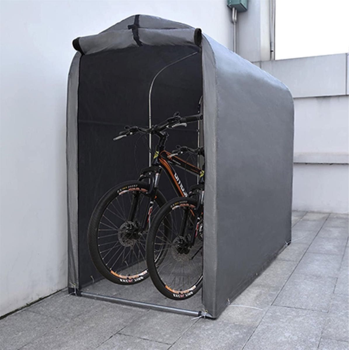 Galileo サイクルハウス 2台用 自転車ハウス 置き場 車庫 バイクガレージ 94×180×157cm  簡易物置 金具付き