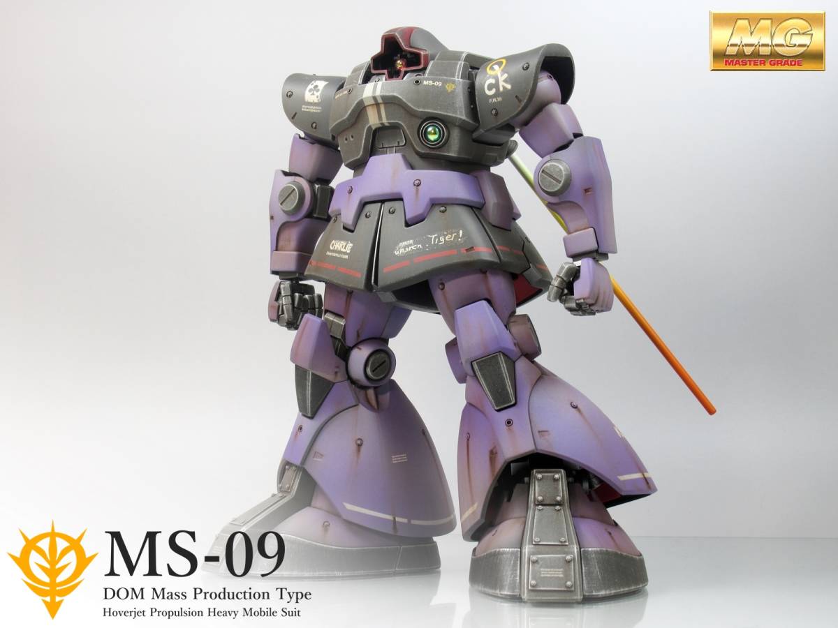 Yahoo!オークション - 【MG 1/100 MS-09 ドム 戦場風 改修塗装 Yahoo!オークション - 【MG 1/100 MS-09 ドム 戦場風 改修塗装
