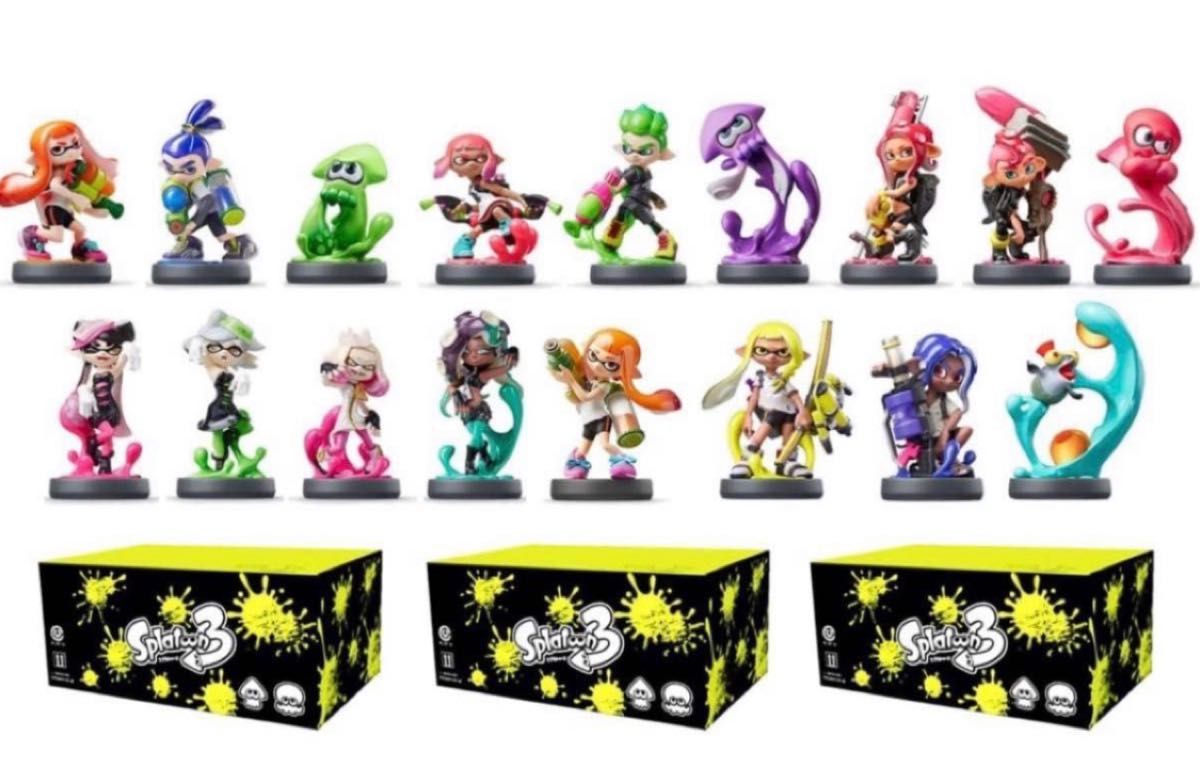 オリジナル スプラトゥーン3BOX入り】全種類 スプラトゥーンamiibo17種