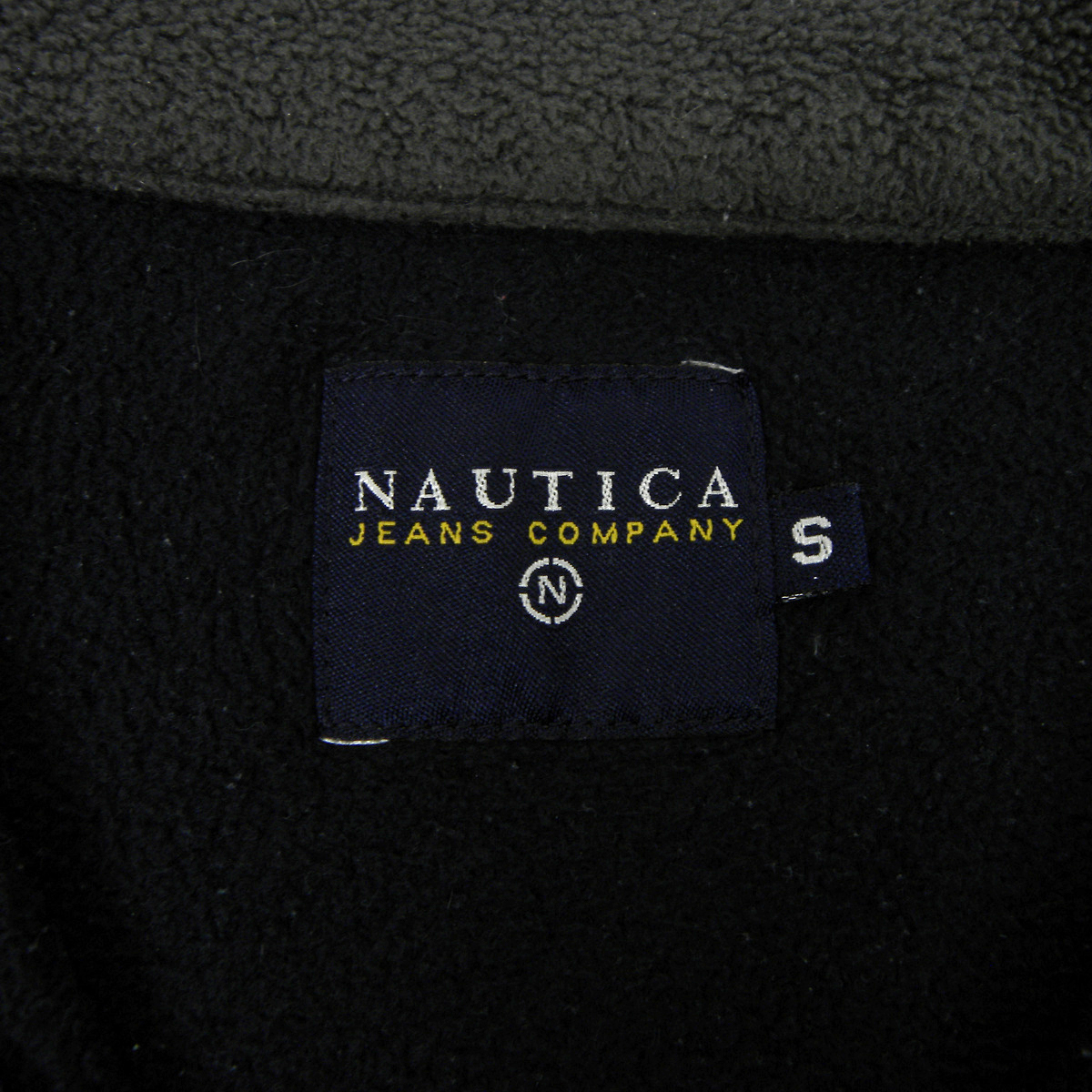 ノーティカ NAUTICA JEANS ハーフジッププルオーバーフリースジャケット 防寒 アウトドアに S ネイビー m1223-13_画像8