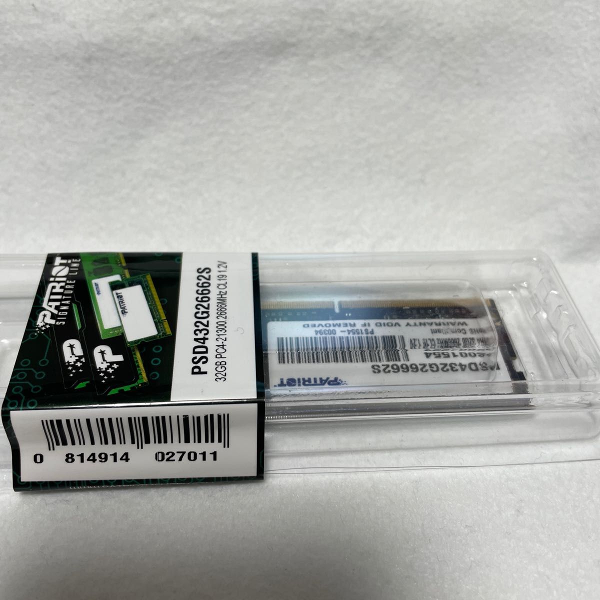 Memory DDR4 2666MHz PC4-21300 32GB SODIMM ノートパソコン用PSD432G2