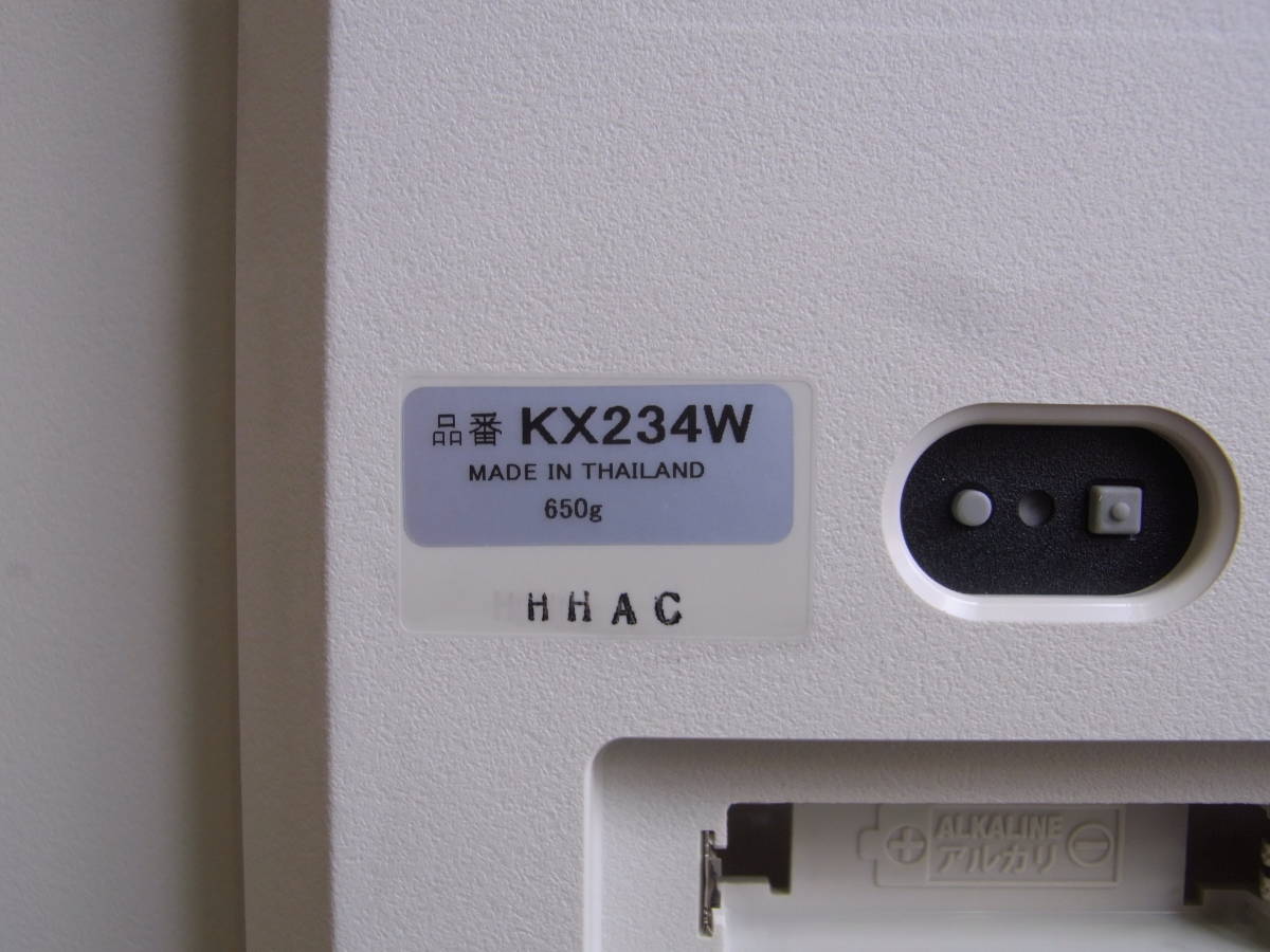 A369 新品 SEIKO セイコー 電波クロック 掛時計 クォーツ 電池 品番KX234W 箱付 定価5000円 動品_画像5