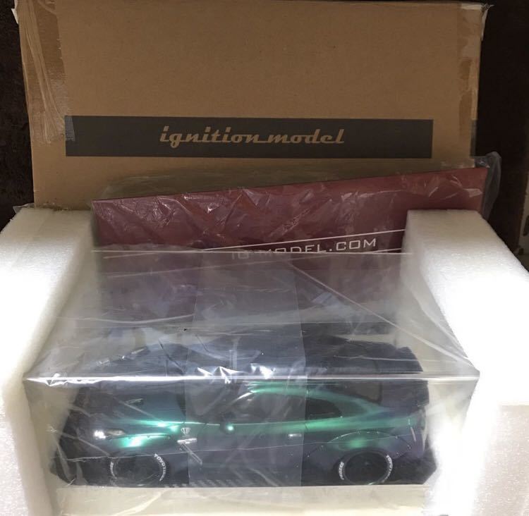 奇跡の窓浮なし 新品 ignition model 1/18 LB-WORKS GT-R (R35