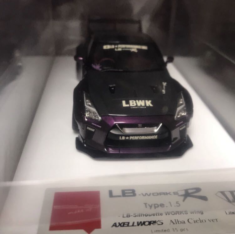 AXELLWORKS special order accelerator Works make-up I Delon EIDOLON makeup Liberty walk 1/43 LB WORKS R35 GT-R Type1.5 LB015AX2