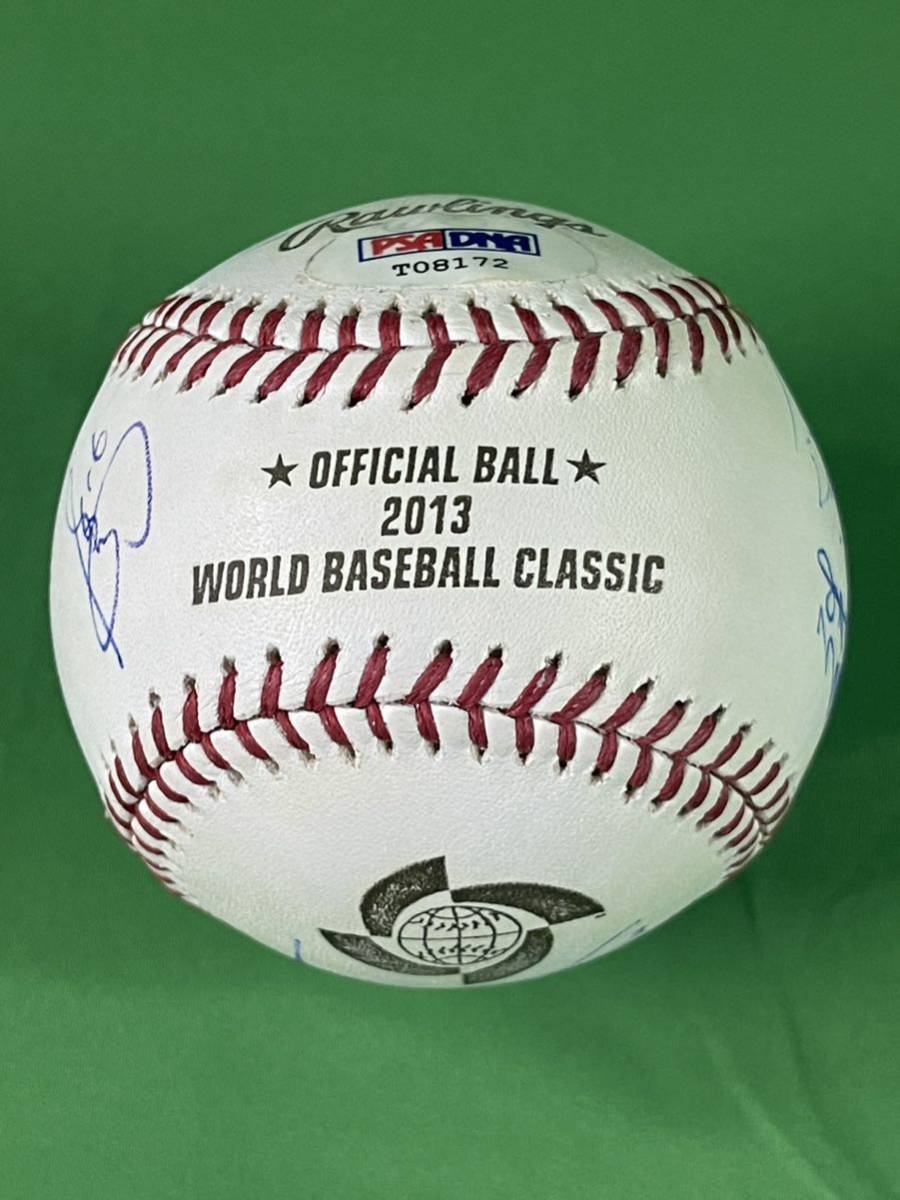 2013 year WBC member great number collection of autographs with autograph ball certificate attaching ⑤
