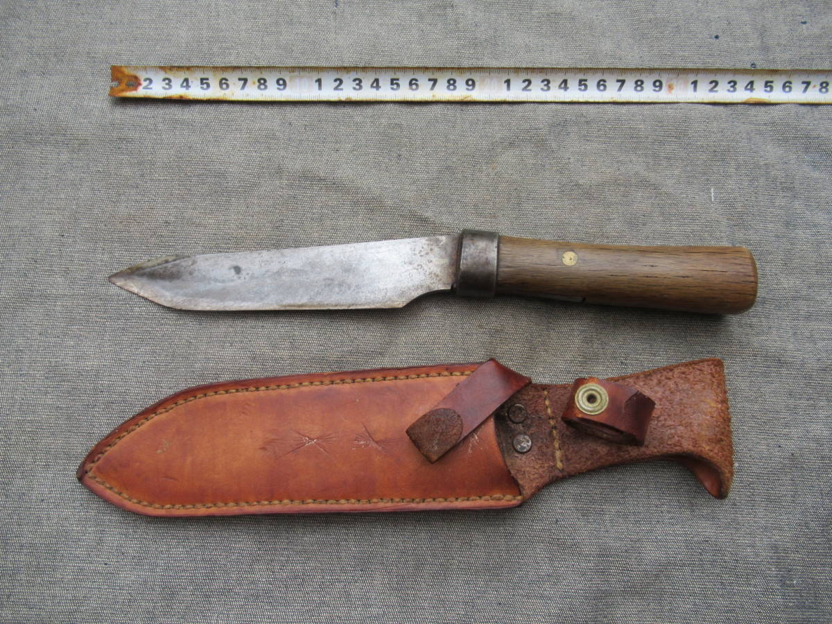 最大12%OFFクーポン 狩猟用　職人手づくり　剣ナタ　シースナイフ　カスタムナイフ　和式刃物　ボウイナイフ　山刀 ハンティングナイフ、狩猟刀