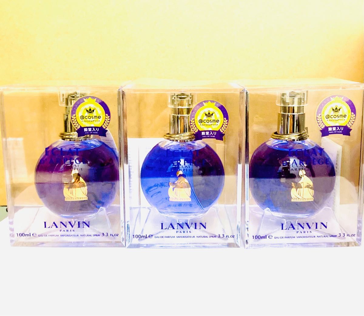国内最安値! 3本セット ランバン H24ミニ香水 エクラドゥアルページュ