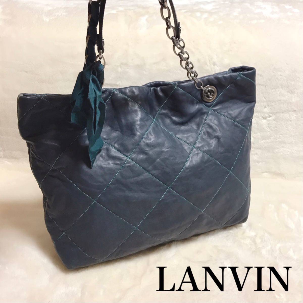 トレフォイル ランバン LANVIN PARIS ショルダー チェーン バッグ
