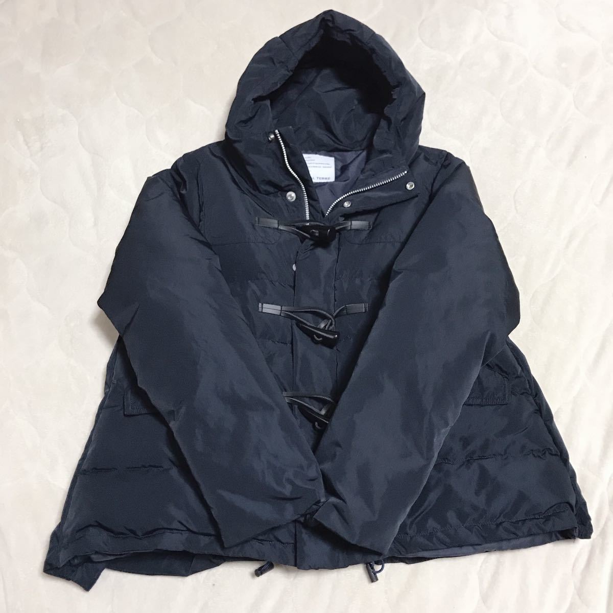 [ beautiful goods ]MARECHAL TERRE maru car ruteru down jacket black blouson lady's coat outer 