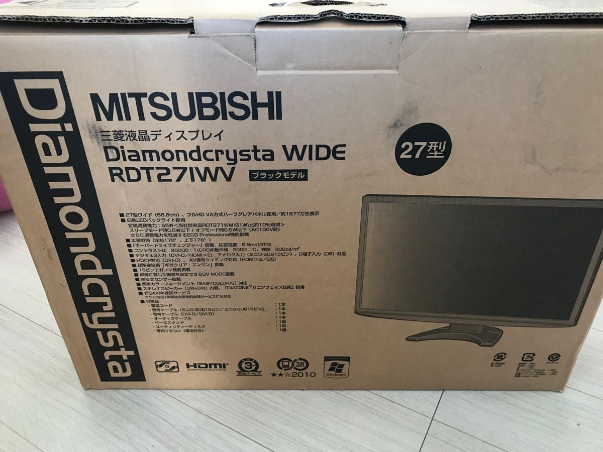 三菱 RDT271WV(BK)27インチモニター www.moyleabbey.ie