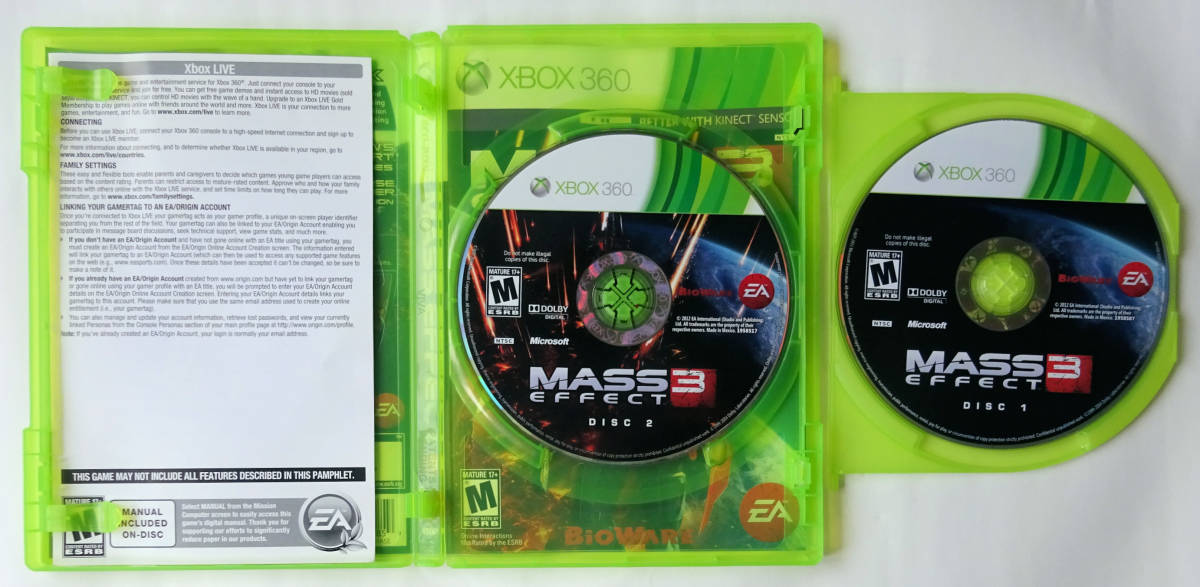 マスエフェクト3 (日英合版) MASS EFFECT 3 北米版 ★ XBOX 360 / XBOX ONE / SERIES X