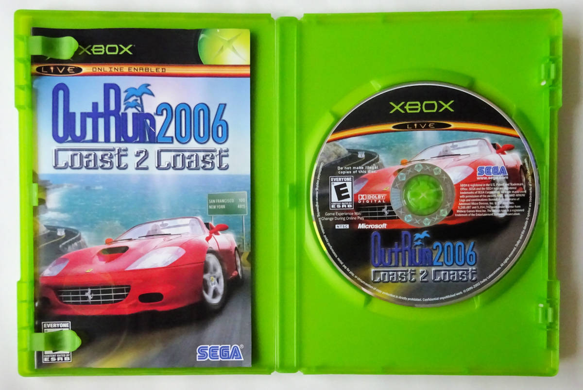 良好品】 XBソフト<br> 北米版 OutRun 2006 Coast 2 国内版本体動作可